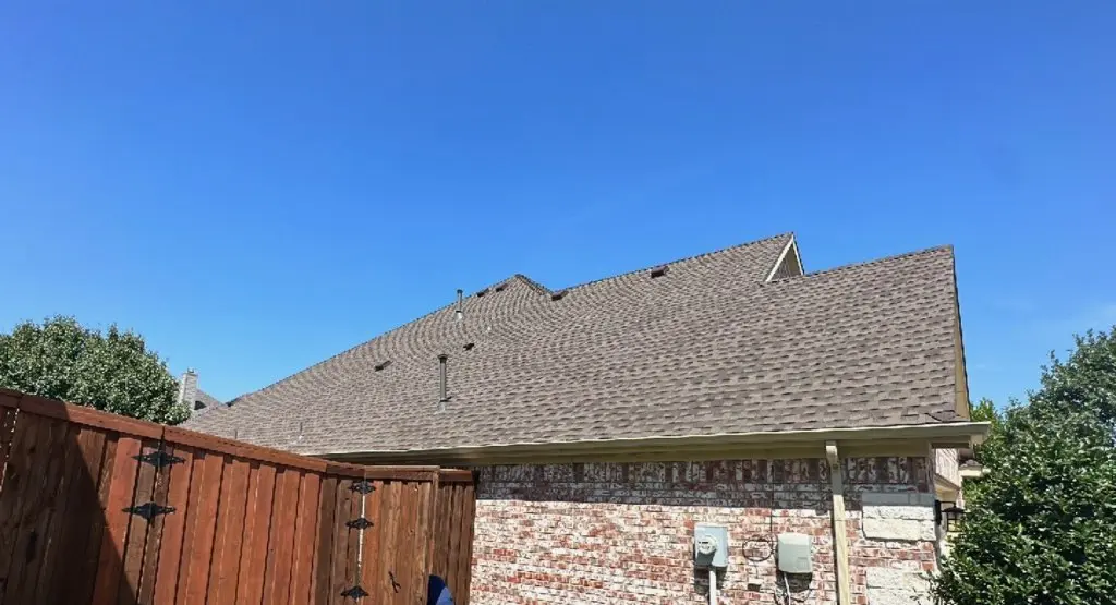 Completed roof replacement project in Burlington